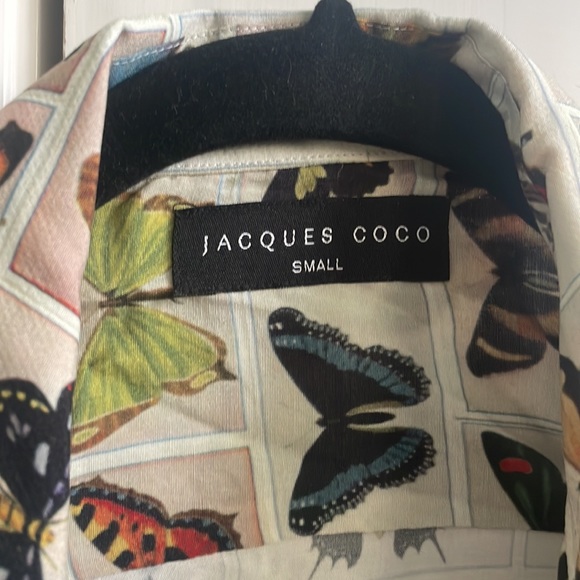 Butterfly print button down - Picture 2 of 3